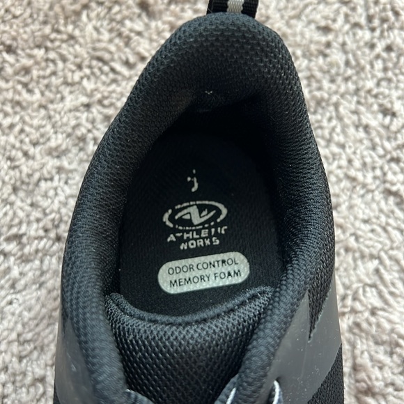Athletic Works Black White Memory Foam Running Shoes Women’s Size 5 - Picture 4 of 5